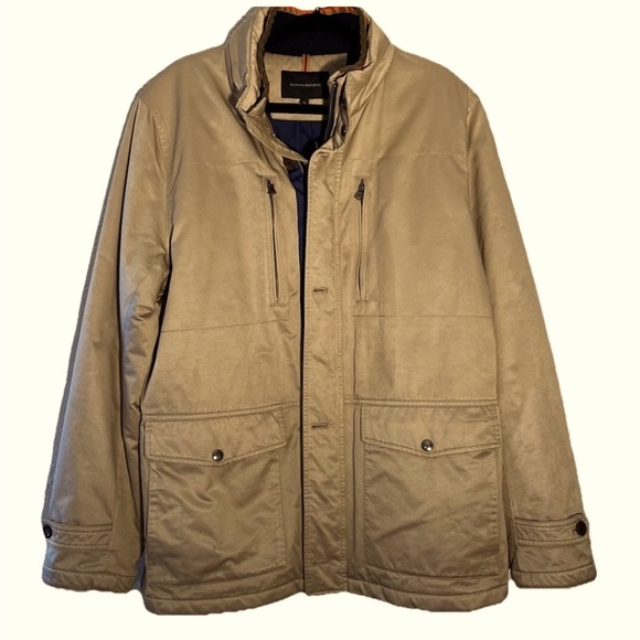 Banana Republic Other - Banana Republic Men's Tan Military Field Barn Coat Jacket Cotton Size XL
